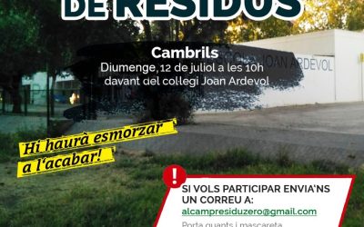 Secomsa col·labora amb la neteja de residus a Cambrils